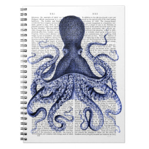 Blue Octopus Notebook
