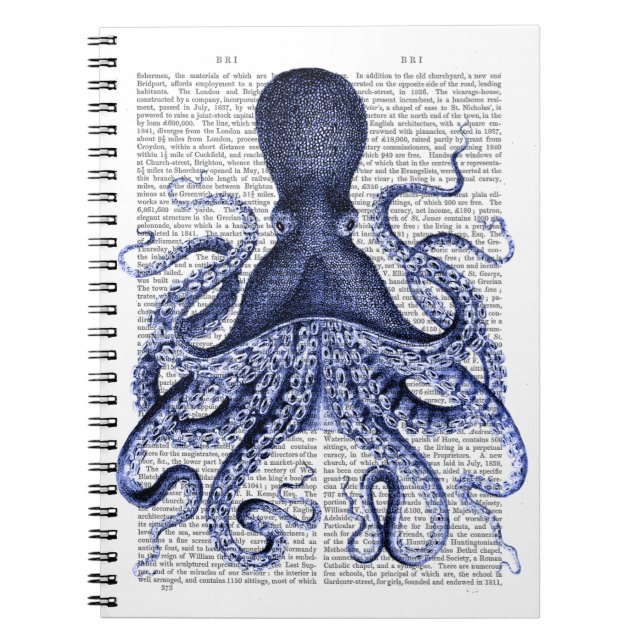Blue Octopus Notebook (Front)