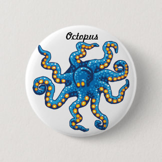 Blue Octopus pin