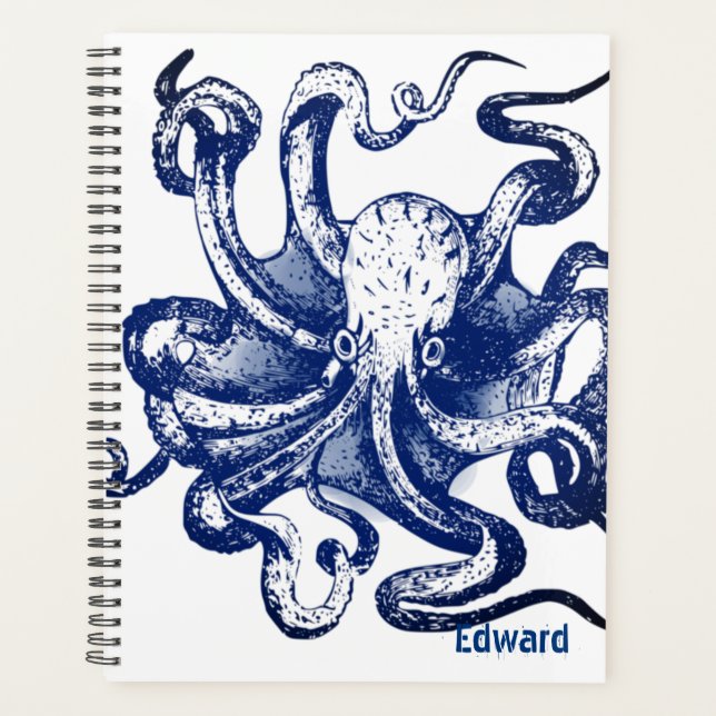 Blue Octopus Planner (Front)