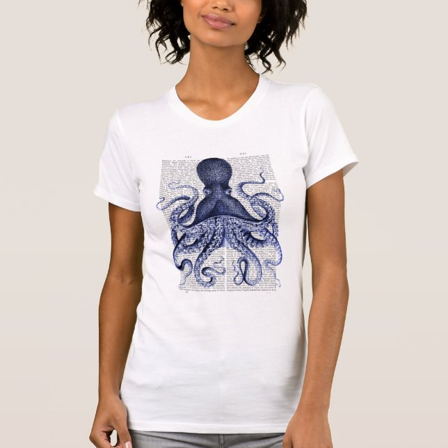 Blue Octopus T-Shirt (Front)