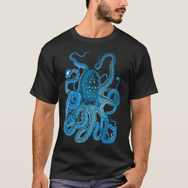 Blue Octopus T-Shirt (Front)