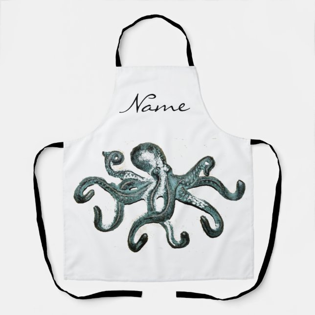 Blue Octopus Thunder_Cove Apron (Front)