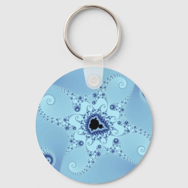 Blue Octopuses Keychain (Front)