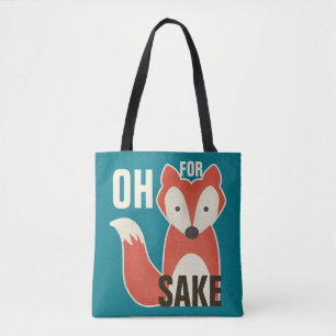 Blue Oh For Fox Sake Tote Bag