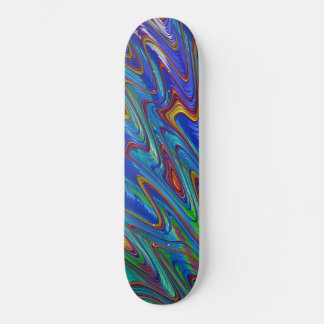 blue oil spill skateboard