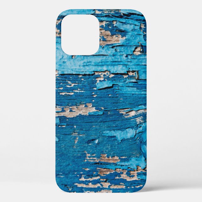 Blue old wooden background  Case-Mate iPhone case (Back)