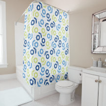 Blue Olive Floral Pattern Design