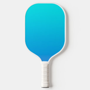 Blue Ombre Background Pickleball Paddle