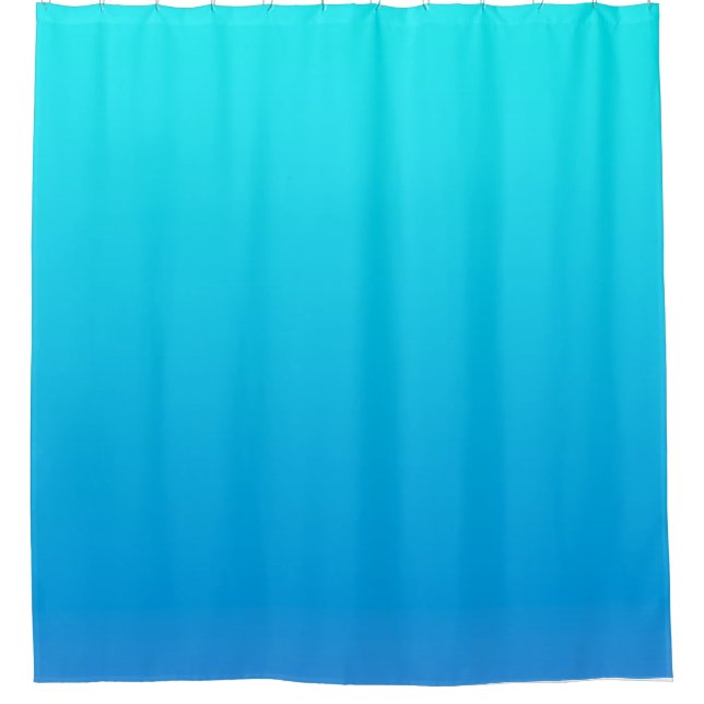 Blue Ombre Background Shower Curtain (Front)