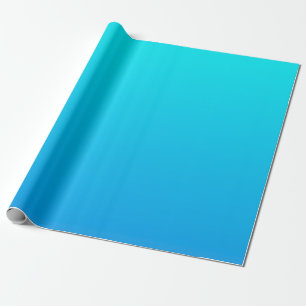 Blue Ombre Background Wrapping Paper
