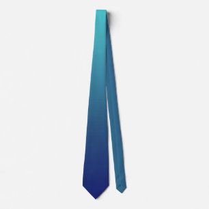Blue ombre gradient tie
