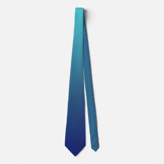 Blue ombre gradient tie