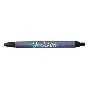 Blue-Ombre Office Turquoise Teal Violet Purple Black Ink Pen