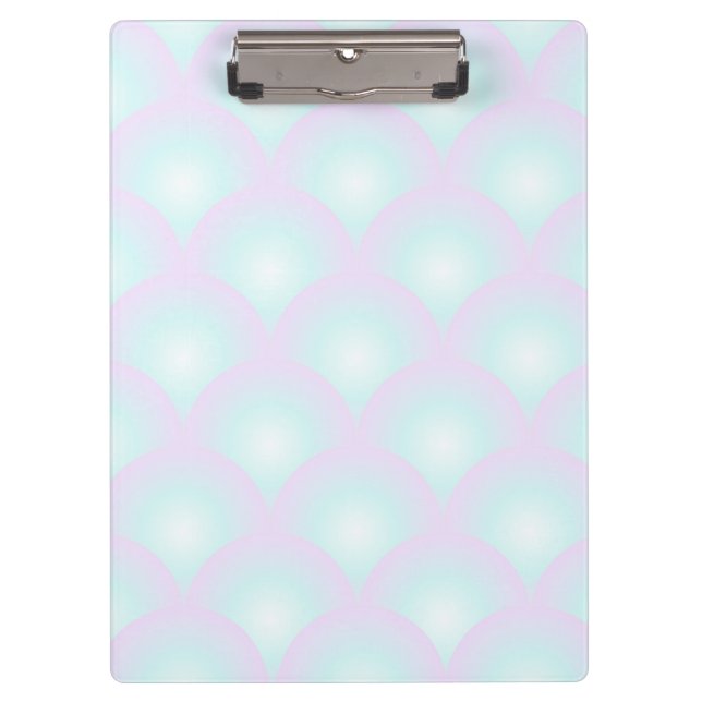 Blue Ombre Scallop  Clipboard (Front)