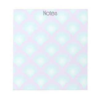 Blue Ombre Scallop Notepad