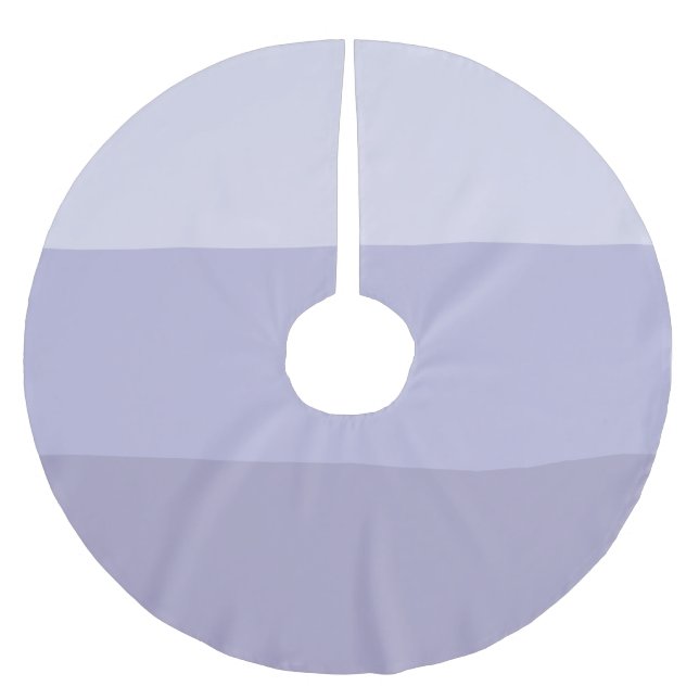 Blue Ombre Striped Brushed Polyester Tree Skirt (Front)