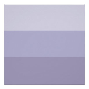 Blue Ombre Striped Poster