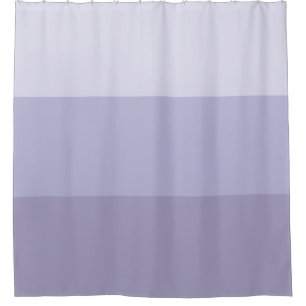 Blue Ombre Striped Shower Curtain
