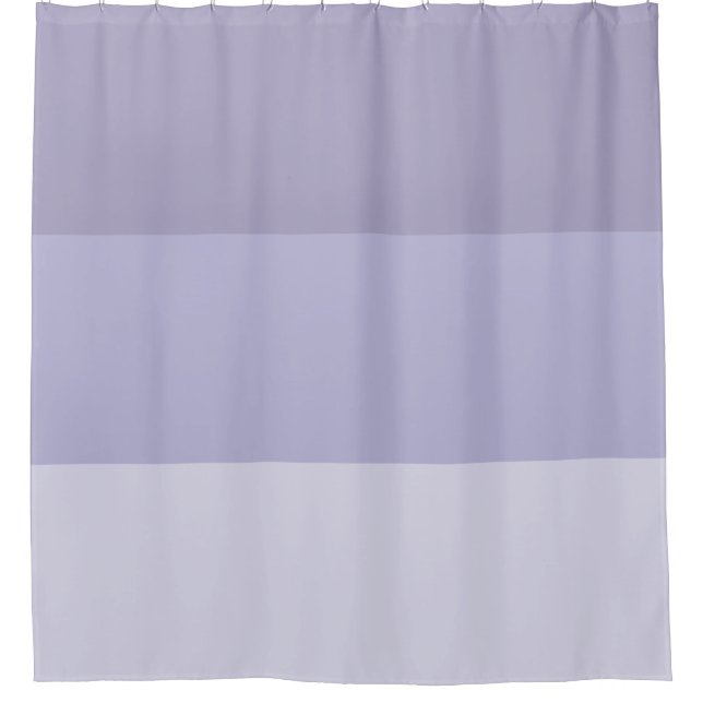 Blue Ombre Striped Shower Curtain (Front)