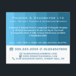 Blue Ombre Stripes, Painter & Decorator Flyer<br><div class="desc">Blue Ombre Stripes,  Painter & Decorator Advertising Flyer by The Business Card Store.</div>