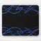 Blue on Black "Elegance" Mousepad
