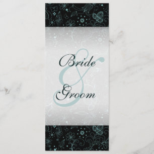 Blue on Black Floral Border Program