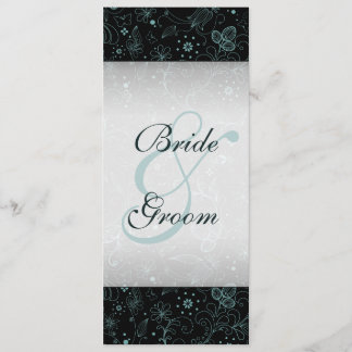 Blue on Black Floral Border Program