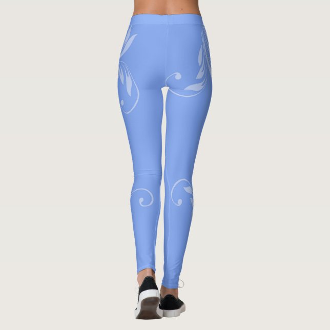 Blue on Blue Leggings (Back)