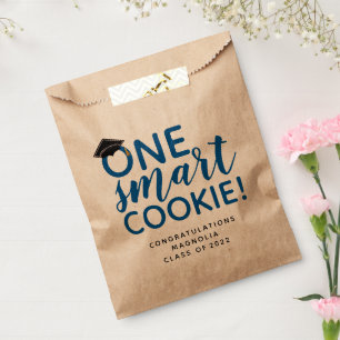 Blue One Smart Cookie Graduation  Favour Bag