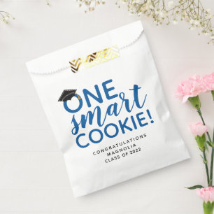 Blue One Smart Cookie Graduation  Favour Bag