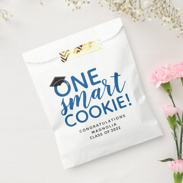 Blue One Smart Cookie Graduation  Favour Bag (Sealed)
