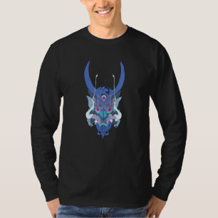 Blue Oni Mask Japan Demon Mythology Devil T-Shirt
