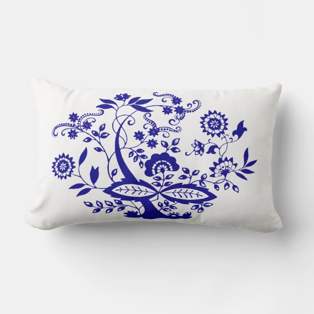 Blue Onion Style Element Personalise Lumbar Cushion (Front)