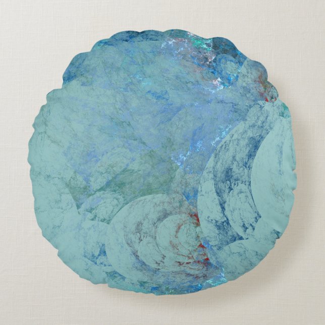 Blue Opal Abstract case for RAZR Round Cushion (Front)