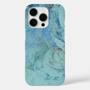 Blue Opal Abstract iPhone 16 Pro Case