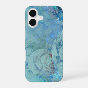 Blue Opal Abstract iPhone 16 Case
