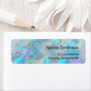 blue opal background  labels
