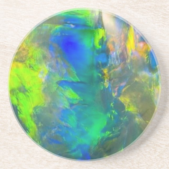 Blue opal Coaster (Front)