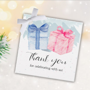 Blue or Pink Gifts Gender Reveal Favour Tags