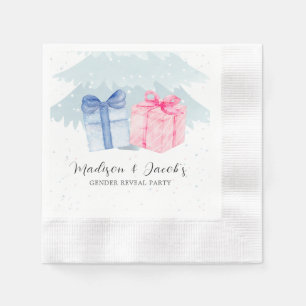Blue or Pink Gifts Gender Reveal Napkin