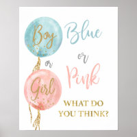 Blue or Pink what do you think Gender Reveal