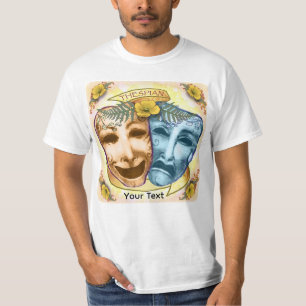 Blue Orange Actor Masks T-Shirt
