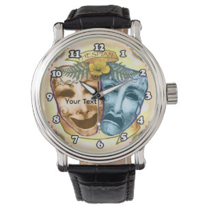 Blue Orange Actor Masks Watch
