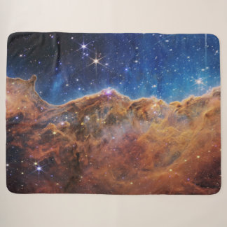 Blue/Orange Carina Nebula | JWST Sherpa Blanket