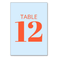 Blue Orange Colour Block Modern Wedding Reception