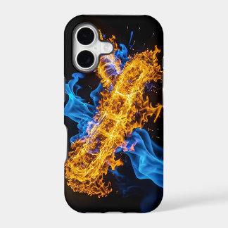 Blue Orange Fire Elemental Magic Energy Core
