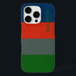 Blue Orange Green Stripes Pattern Personalised iPhone 16 Pro Case<br><div class="desc">Give your iPhone 16 Pro a bold and modern look with the Blue,  Orange,  and Green Stripes Colour Block Pattern Case. Featuring a vibrant striped design,  this case adds a stylish touch while protecting your device from everyday wear. Perfect for those who love colourful and eye-catching accessories.</div>