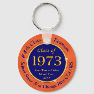 Blue Orange, Inexpensive, Class Reunion Favours, Key Ring
