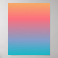 Blue Orange Ombre